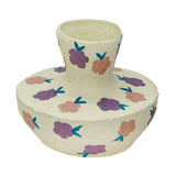 TOV Cotton Mache Vase in Spring Blossoms