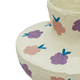 TOV Cotton Mache Vase in Spring Blossoms