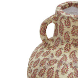 TOV Cotton Mache Vase in Peach Paisley