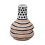 TOV Cotton Mache Vase in Modernist Print