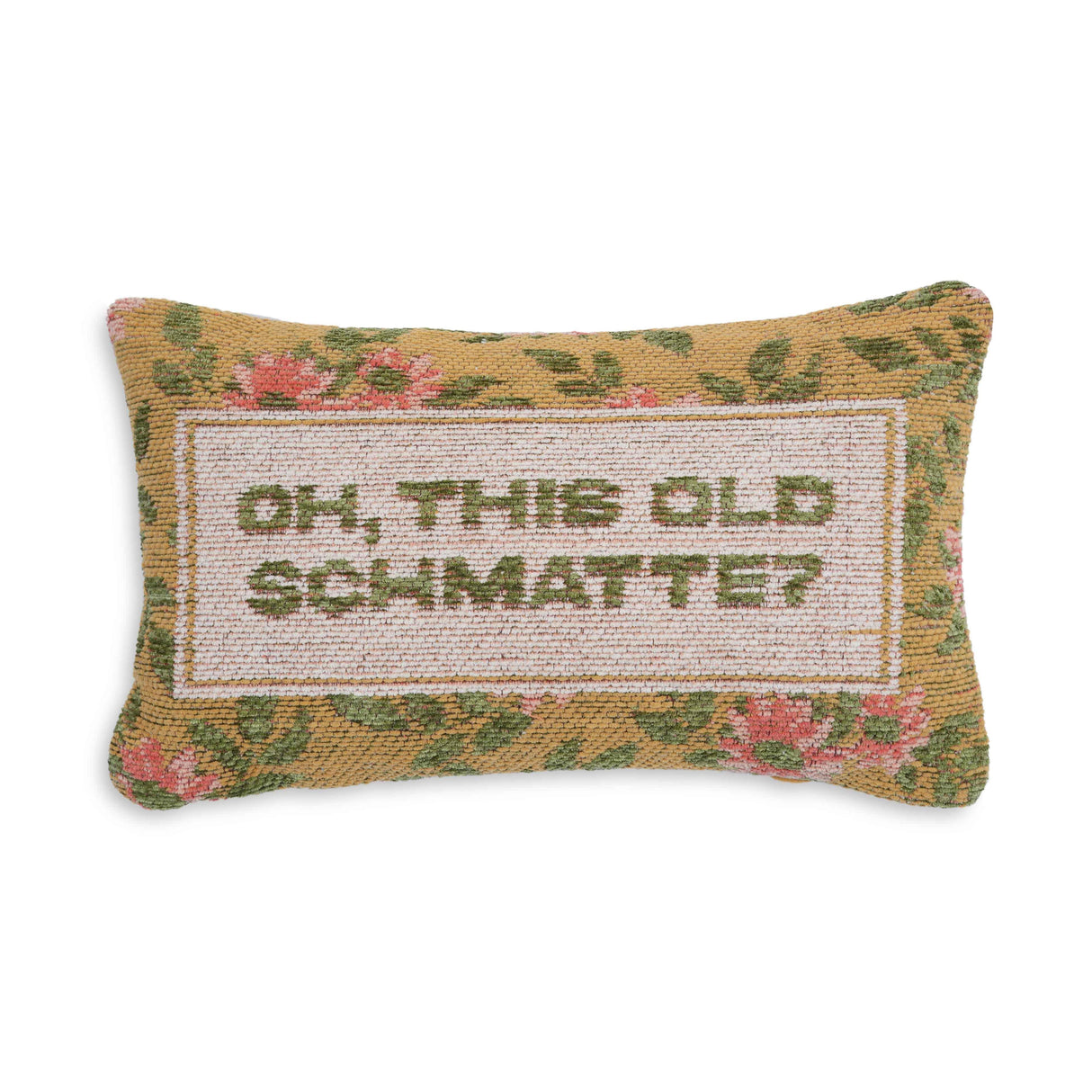 TOV Oh, This Old Schmatte Jacquard Cotton Pillow