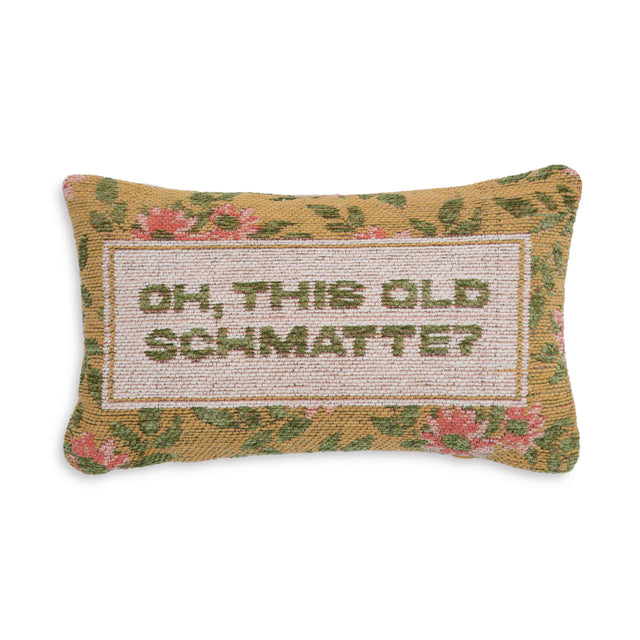 TOV Oh, This Old Schmatte Jacquard Cotton Pillow