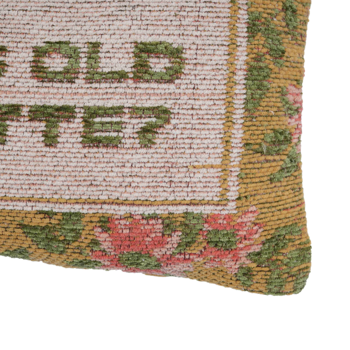 TOV Oh, This Old Schmatte Jacquard Cotton Pillow
