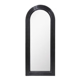 TOV Tanya Black Rattan 70" Floor Mirror