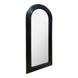 TOV Tanya Black Rattan 70" Floor Mirror
