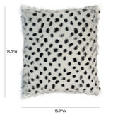TOV Genuine Goatskin 16 Inch Pillow
