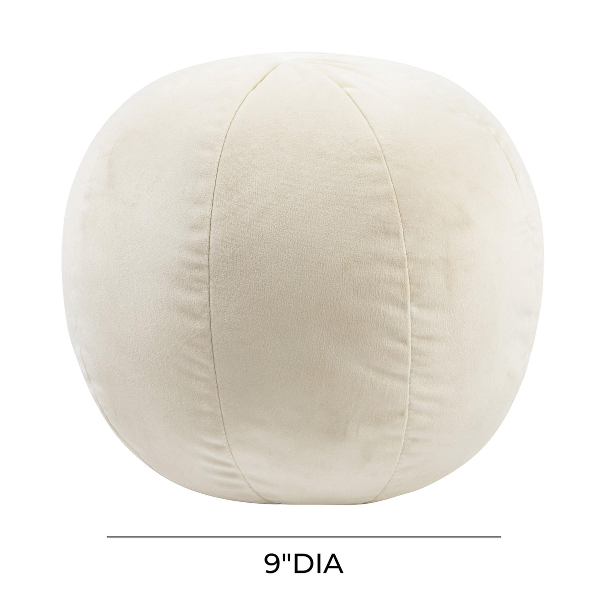 TOV Boba 9 Inch Cream Velvet Pillow
