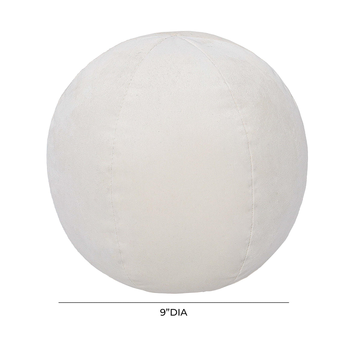 TOV Boba 9 Inch Cream Velvet Pillow