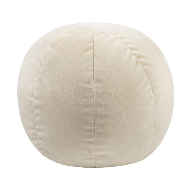 TOV Boba 14 Inch Cream Velvet Pillow