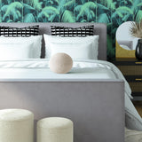 TOV Boba 14 Inch Cream Velvet Pillow