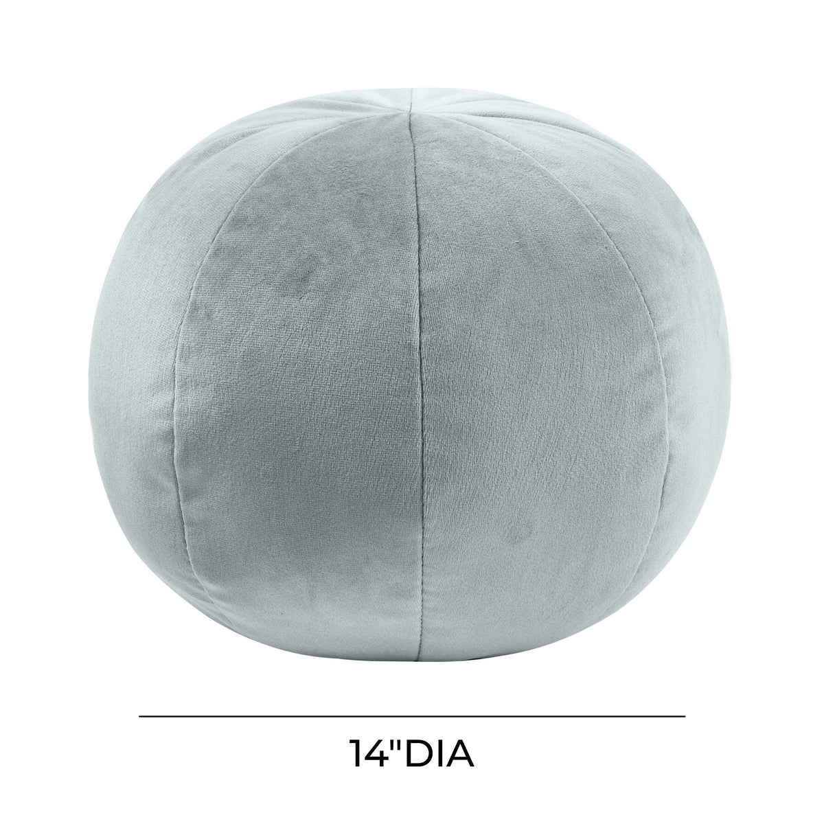 TOV Boba 14 Inch Sea Blue Velvet Pillow