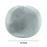 TOV Boba 14 Inch Sea Blue Velvet Pillow