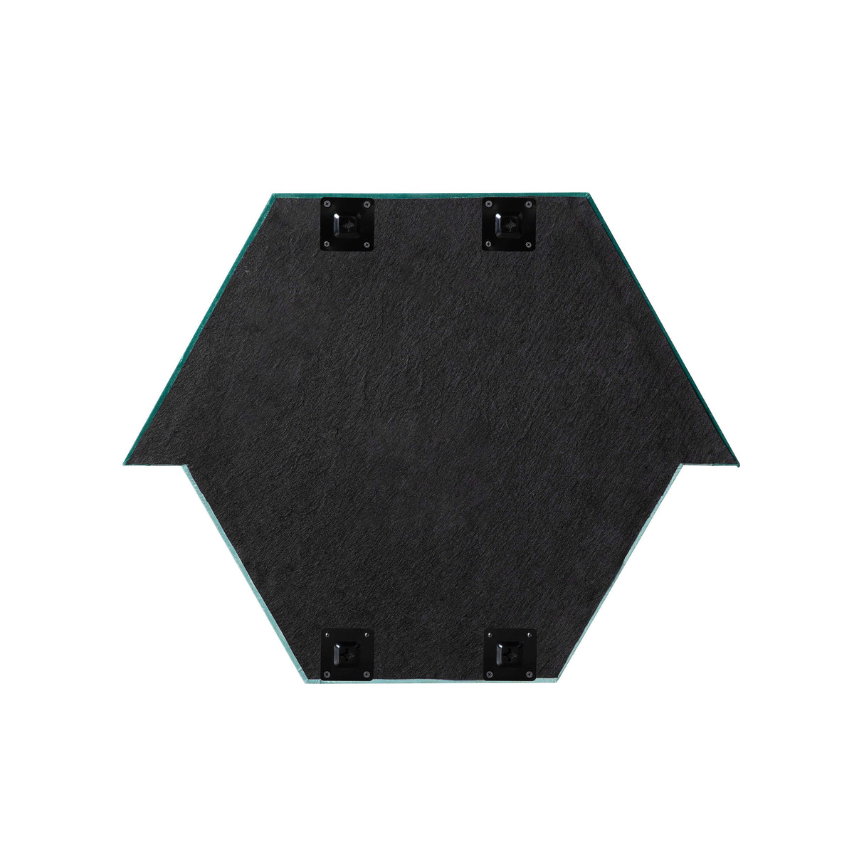TOV Lally Aqua Velvet Prism Wall Mirror