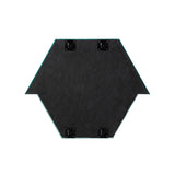 TOV Lally Aqua Velvet Prism Wall Mirror