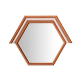 TOV Lally Terracotta Velvet Prism Wall Mirror