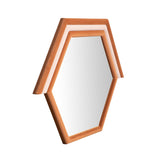 TOV Lally Terracotta Velvet Prism Wall Mirror