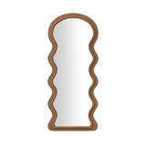 TOV Rhodes Cinnamon Velvet 70" Floor Mirror