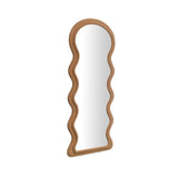 TOV Rhodes Cinnamon Velvet 70" Floor Mirror