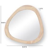 TOV Klaryss Natural Wood Triangular Mirror