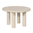 TOV Barbara Cream Textured Indoor / Outdoor 47" Round Dining Table