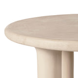 TOV Barbara Cream Textured Indoor / Outdoor 47" Round Dining Table