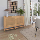 TOV Amara Natural Woven Rattan Buffet