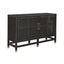 TOV Amara Charcoal Woven Rattan Buffet
