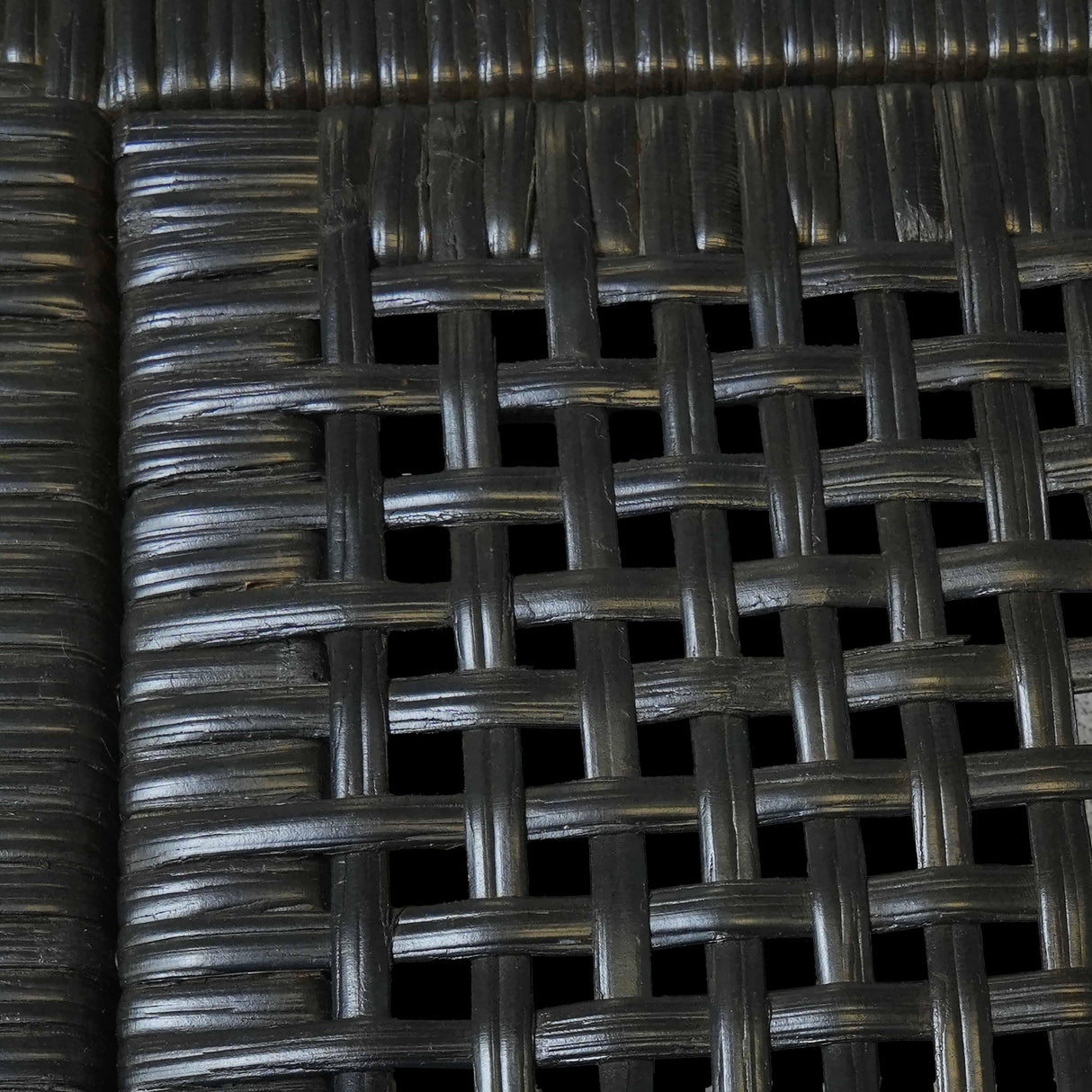 TOV Amara Charcoal Woven Rattan Buffet