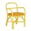 TOV Ginny Yellow Rattan Dining Chair