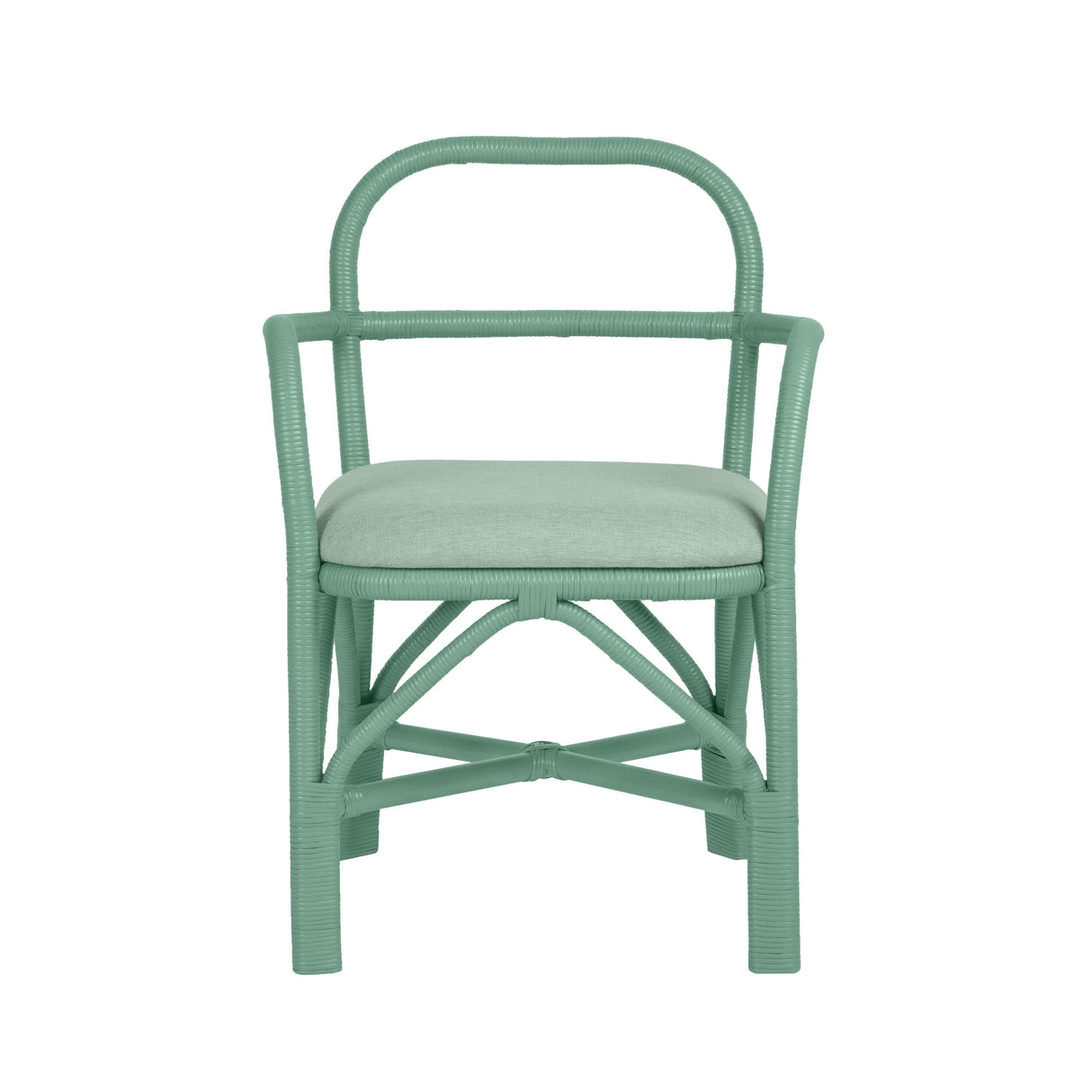 TOV Ginny Green Rattan Dining Chair