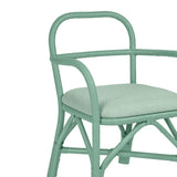 TOV Ginny Green Rattan Dining Chair