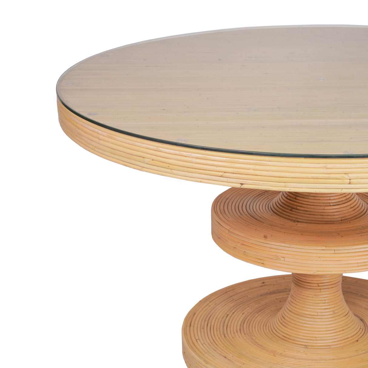 TOV Apollonia Natural Rattan Round Dining Table