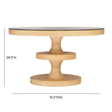 TOV Apollonia Natural Rattan Round Dining Table