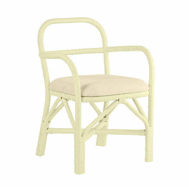 TOV Ginny Cream Rattan Dining Chair