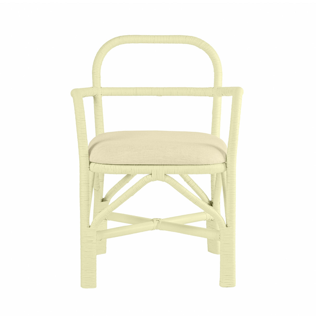 TOV Ginny Cream Rattan Dining Chair