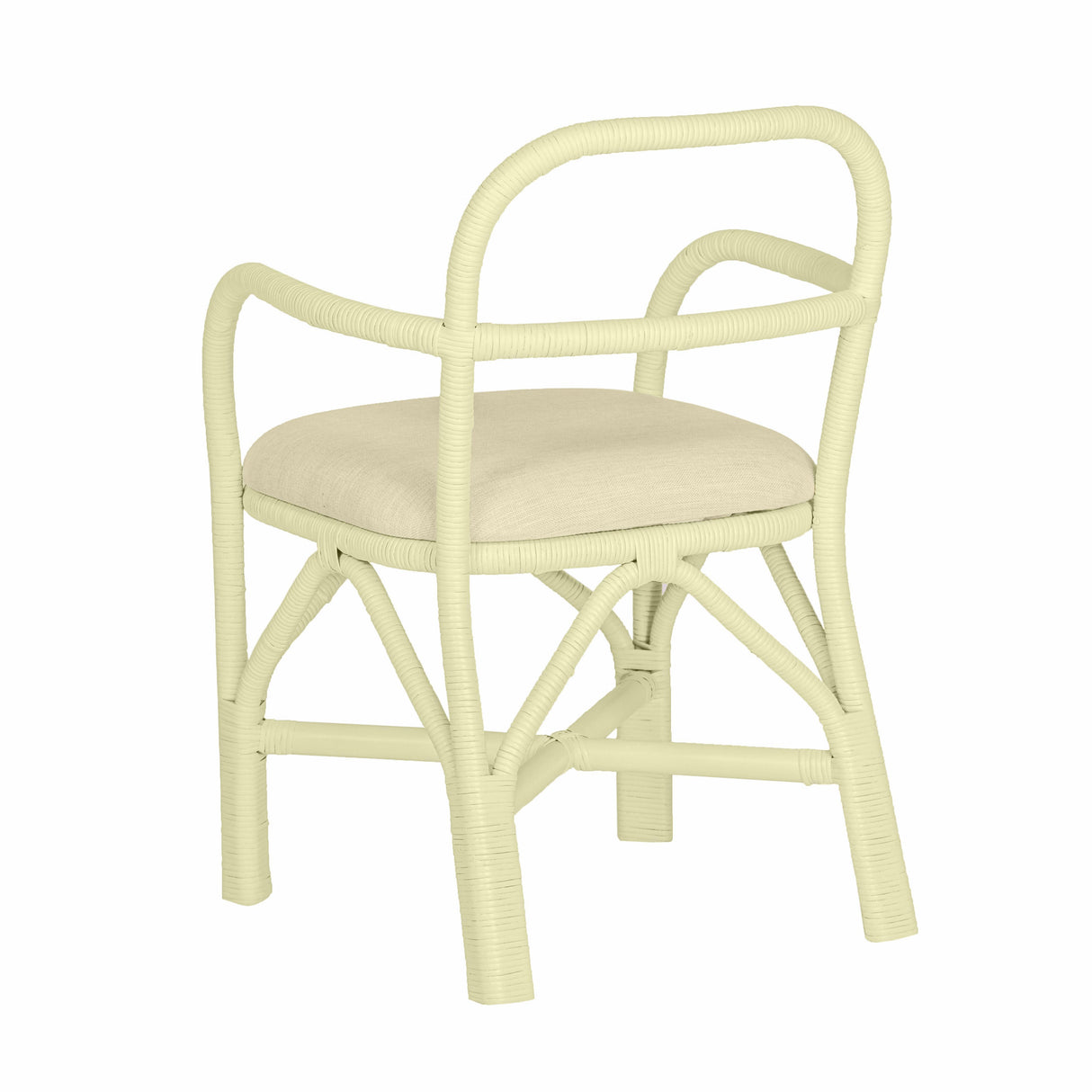 TOV Ginny Cream Rattan Dining Chair