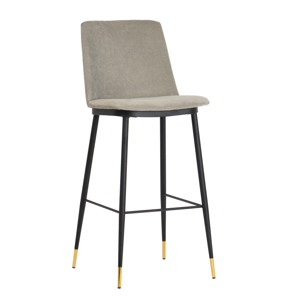 TOV Evora Grey Velvet Counter Stool (Set of 2)