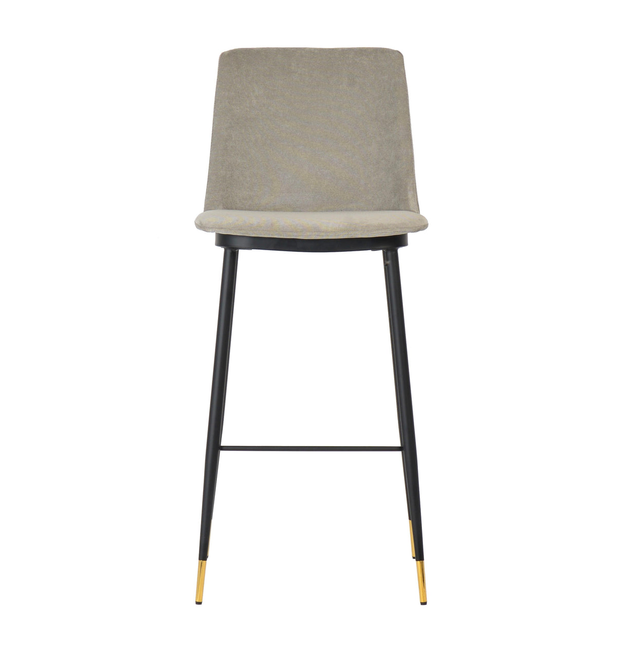 TOV Evora Grey Velvet Counter Stool (Set of 2)