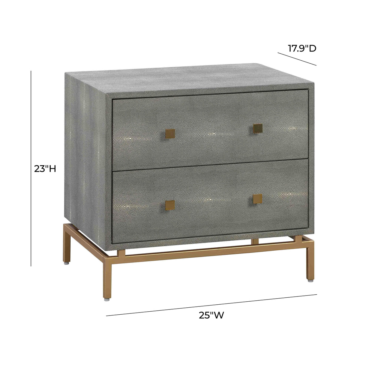 TOV Pesce Shagreen Nightstand