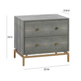 TOV Pesce Shagreen Nightstand