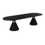 TOV Rishi Black Rope Oval Table