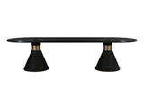 TOV Rishi Black Rope Oval Table