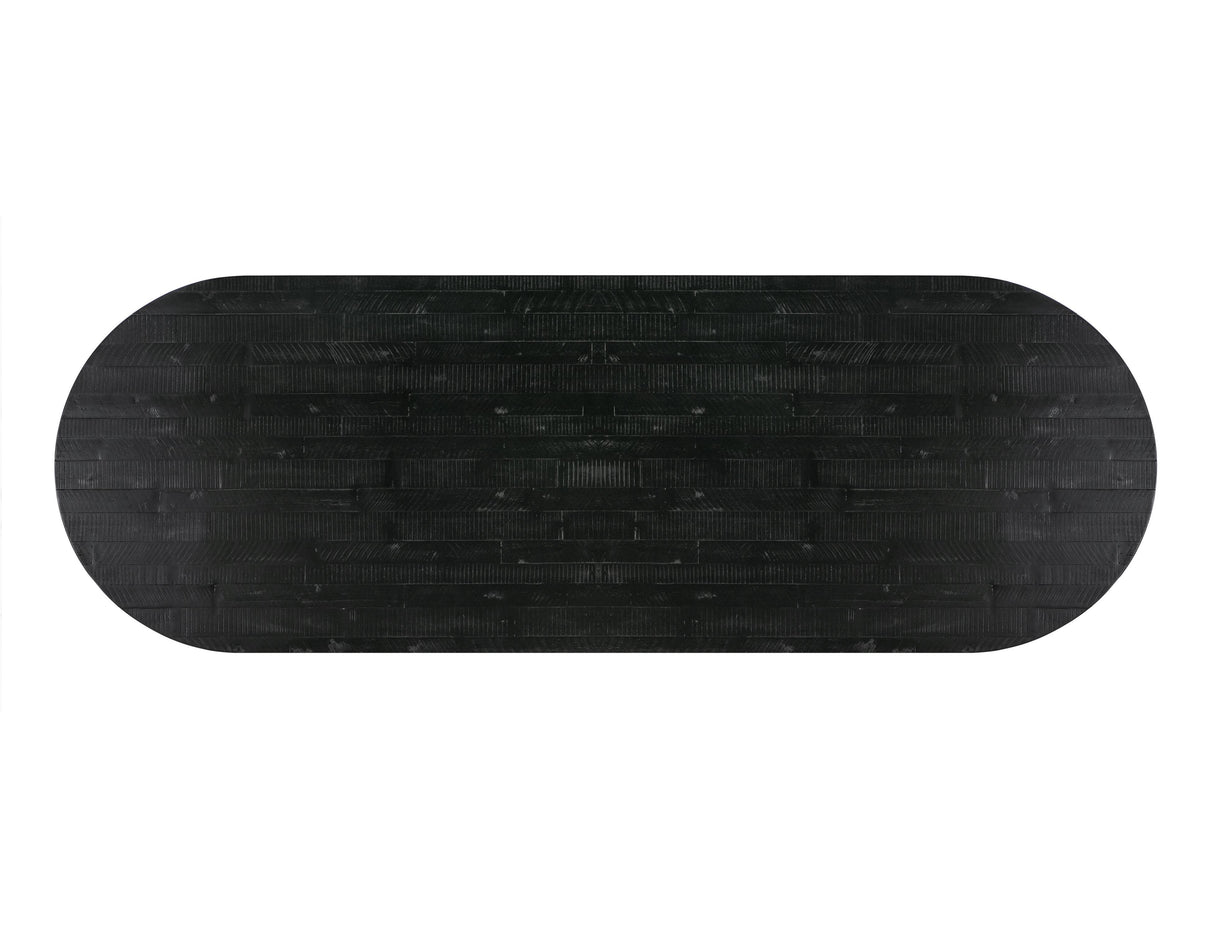 TOV Rishi Black Rope Oval Table