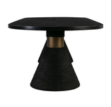 TOV Rishi Black Rope Oval Table