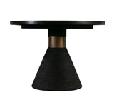 TOV Rishi Black Rope Oval Table