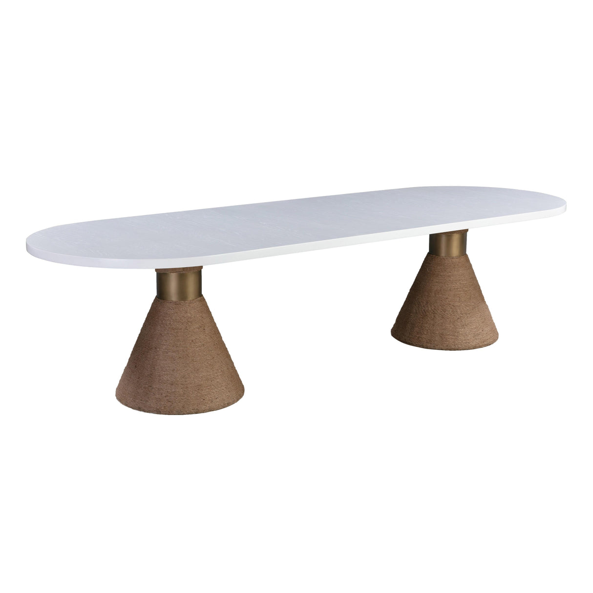 TOV Rishi Natural Rope Oval Table