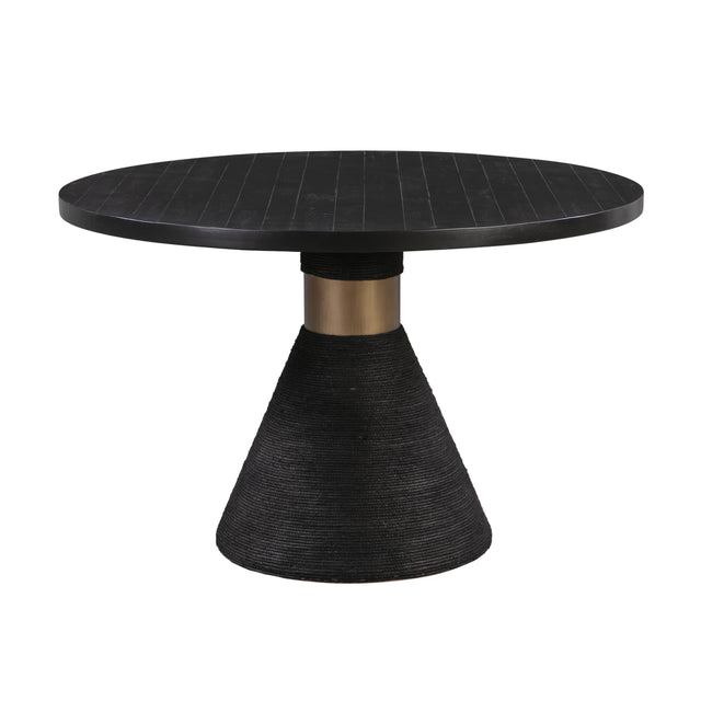 TOV Rishi Black Rope Round Table