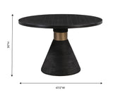 TOV Rishi Black Rope Round Table