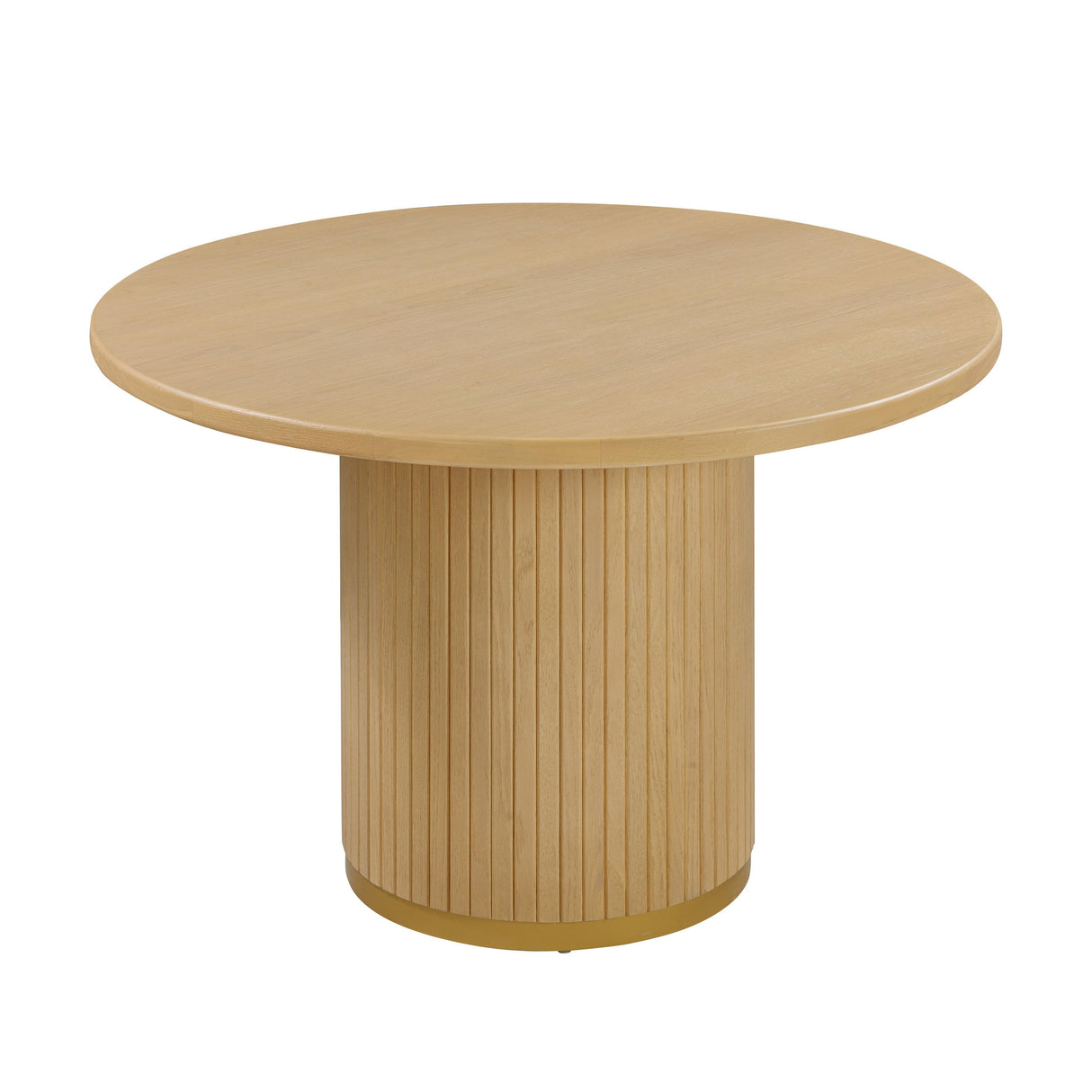 TOV Chelsea Natural Oak Wood Round Dining Table