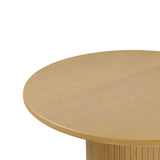 TOV Chelsea Natural Oak Wood Round Dining Table